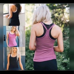 Zyia Pink Vida Racer tank